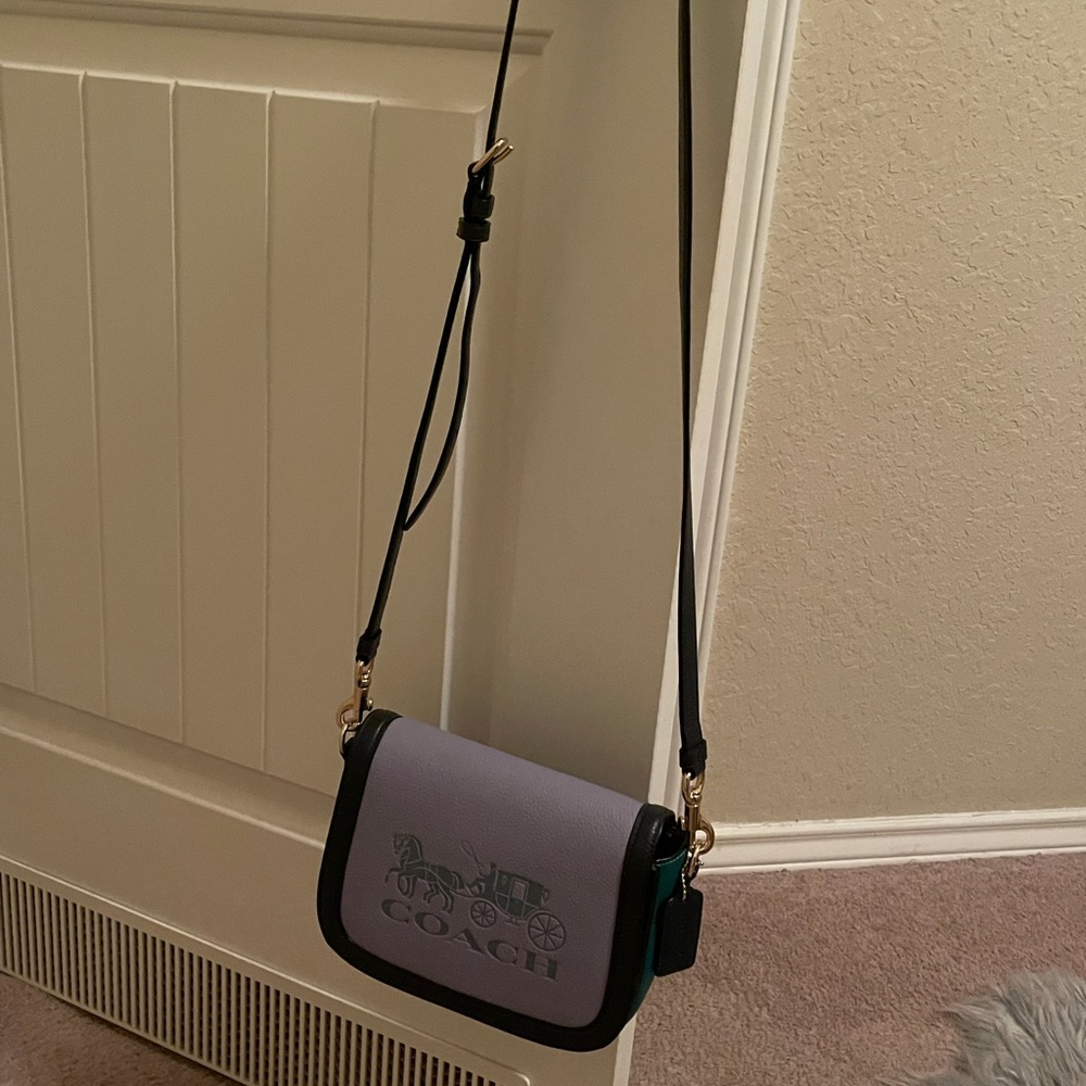 Coach crossbody saddle bag